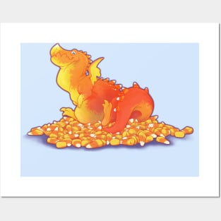 Candy Corn Dragon Posters and Art